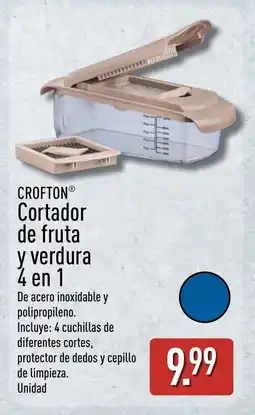 ALDI CROFTON Cortador de fruta y verdura 4 en 1 oferta