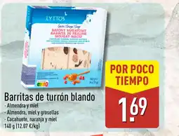 ALDI Barritas de turrón blando oferta