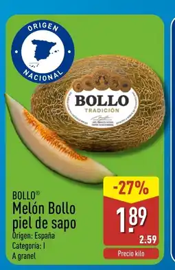 ALDI BOLLO Melón Bollo piel de sapo oferta