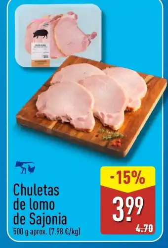 ALDI Chuletas de lomo de Sajonia oferta