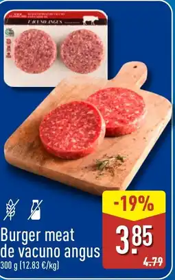 ALDI Burger meat de vacuno angus oferta