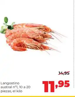 Alimerka Langostino austral nº1, 10 a 20 piezas oferta