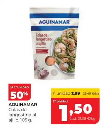 Alimerka AGUINAMAR Colas de langostino al ajillo, oferta