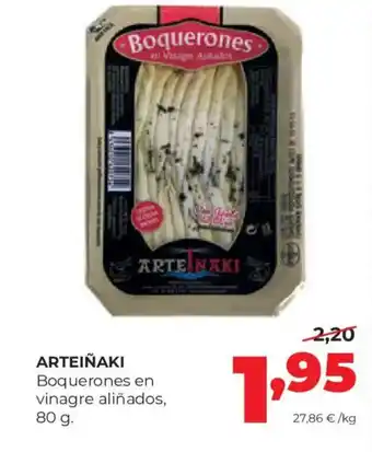 Alimerka ARTEIÑAKI Boquerones en vinagre aliñados oferta