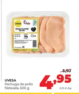 Alimerka UVESA Pechuga de pollo fileteada oferta