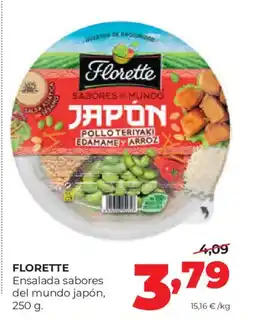 Alimerka FLORETTE Ensalada sabores del mundo japón oferta