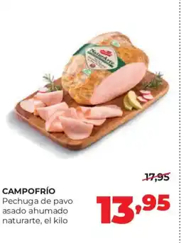 Alimerka CAMPOFRÍO Pechuga de pavo asado ahumado naturarte oferta