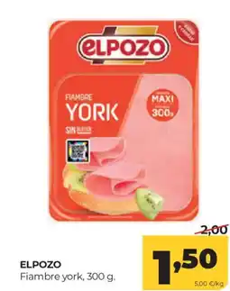 Alimerka ELPOZO Fiambre york oferta