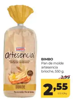 Alimerka BIMBO Pan de molde artesencia brioche oferta