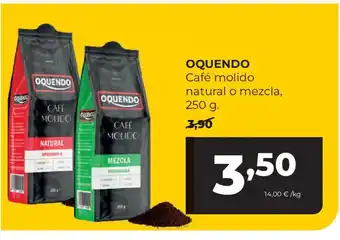 Alimerka OQUENDO Café molido natural o mezcla oferta
