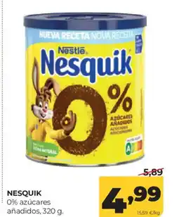 Alimerka NESQUIK 0% azúcares añadidos oferta