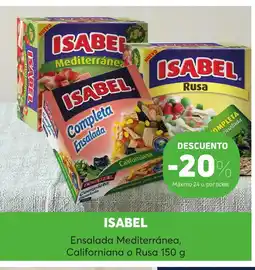 Coviran ISABEL Ensalada Mediterránea, Californiana o Rusa oferta