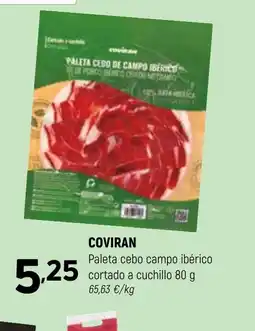 Coviran COVIRAN Paleta cebo campo ibérico cortado a cuchillo oferta