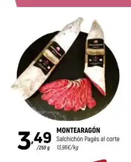 Coviran MONTEARAGÓN Salchichón Pagés al corte oferta