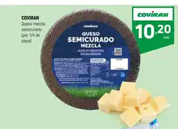 Coviran COVIRAN Queso mezcla semicurado (por 1/4 de pieza) oferta