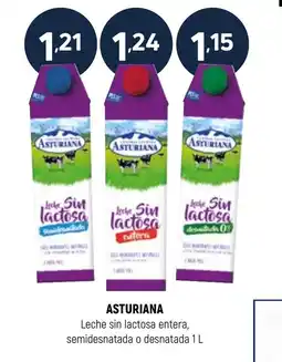 Coviran ASTURIANA Leche sin lactosa entera, semidesnatada o desnatada oferta