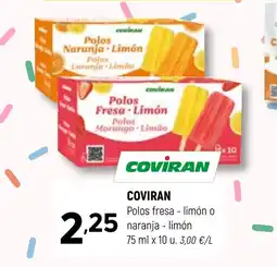 Coviran COVİRAN Polos fresa limón o naranja - limón oferta