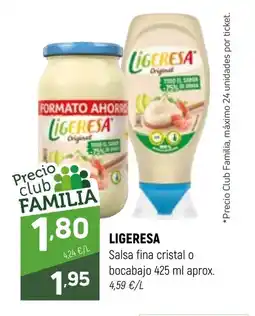 Coviran LIGERESA Salsa fina cristal o bocabajo oferta