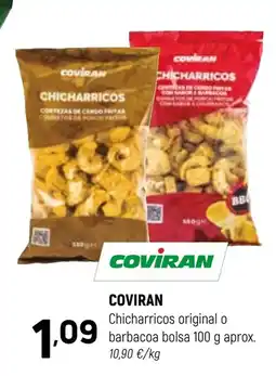 Coviran COVIRAN Chicharricos original o barbacoa bolsa oferta