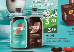 Coviran NESCAFÉ Café espresso concentrado vainilla o black oferta