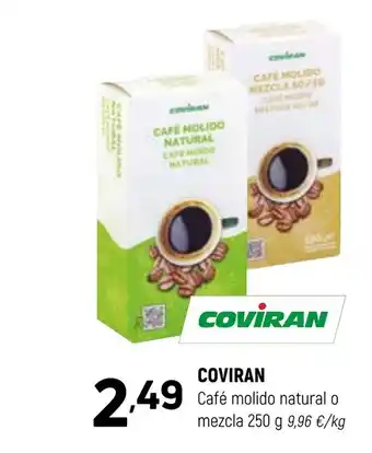 Coviran COVIRAN Café molido natural o mezcla oferta