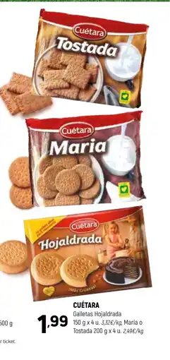 Coviran CUÉTARA Galletas Hojaldrada oferta