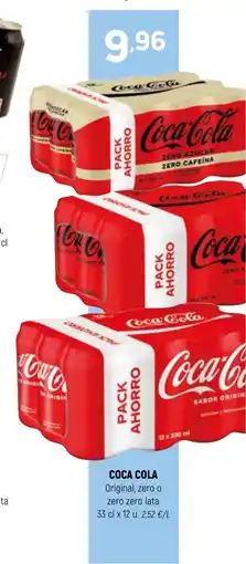 Coviran COCA COLA Original, zero o zero zero lata oferta