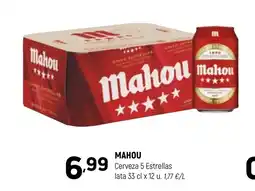 Coviran MAHOU Cerveza 5 Estrellas lata oferta