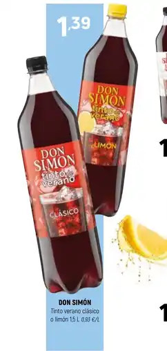 Coviran DON SIMÓN Tinto verano clásico o limón oferta