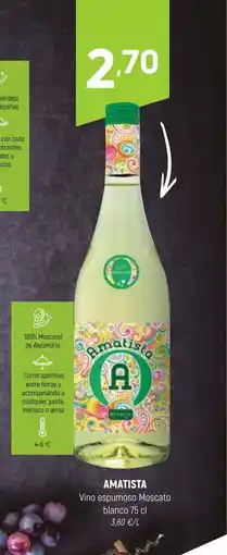 Coviran AMATISTA Vino espumoso Moscato blanco oferta