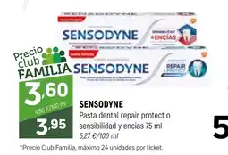Coviran SENSODYNE Pasta dental repair protect o sensibilidad y encias oferta