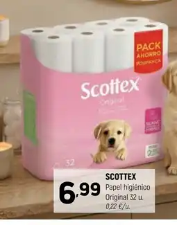 Coviran SCOTTEX Papel higiénico Original 32 u. oferta