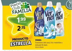 Coviran VERNEL Suavizante cielo azul, lirio irresistible o delicado 55 dosis oferta