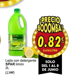 SPAR SPAR Lejía con detergente limón oferta