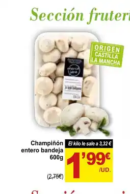 SPAR Champiñón entero bandeja oferta