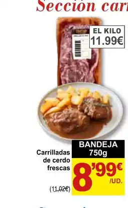 SPAR Carrilladas de cerdo frescas oferta