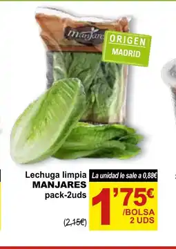SPAR MANJARES Lechuga limpia oferta