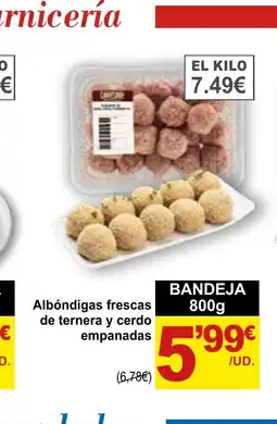 SPAR Albóndigas frescas de ternera y cerdo empanadas oferta