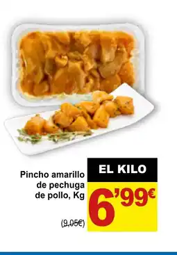 SPAR Pincho amarillo de pechuga de pollo oferta