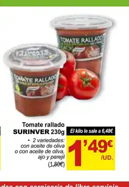 SPAR SURINVER Tomate rallado oferta