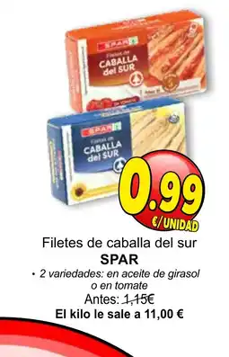 SPAR SPAR Filetes de caballa del sur oferta