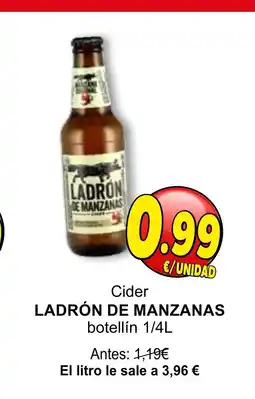 SPAR LADRÓN DE MANZANAS Cider oferta
