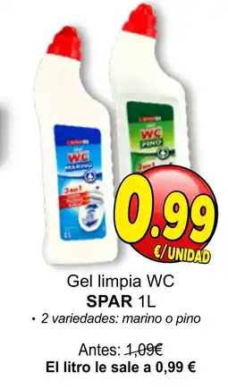 SPAR SPAR Gel limpia WC oferta