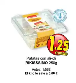 SPAR RIKISSSIMO Patatas con ali-oli oferta