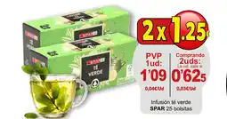 SPAR SPAR Infusión té verde oferta
