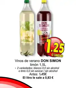 SPAR DON SIMON Vinos de verano oferta