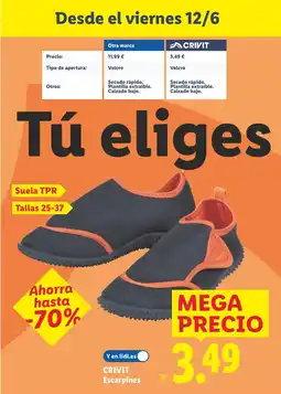 Lidl CRIVIT Escarpines oferta
