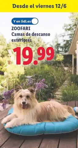 Lidl ZOOFARI Camas de descanso exteriores oferta