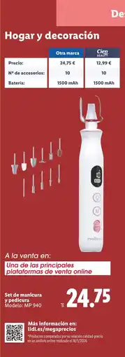 Lidl Set de manicura y pedicura oferta