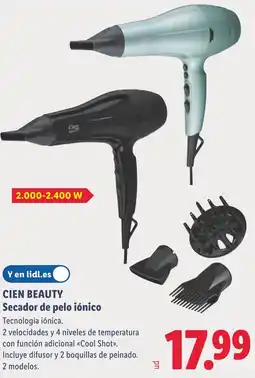 Lidl CIEN BEAUTY Secador de pelo iónico oferta